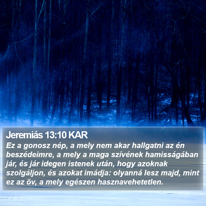 Jeremiás 13:10 KAR Bible Study