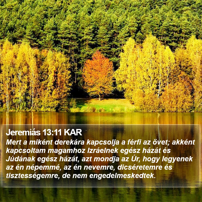 Jeremiás 13:11 KAR Bible Study