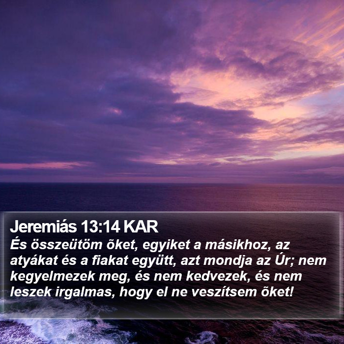 Jeremiás 13:14 KAR Bible Study