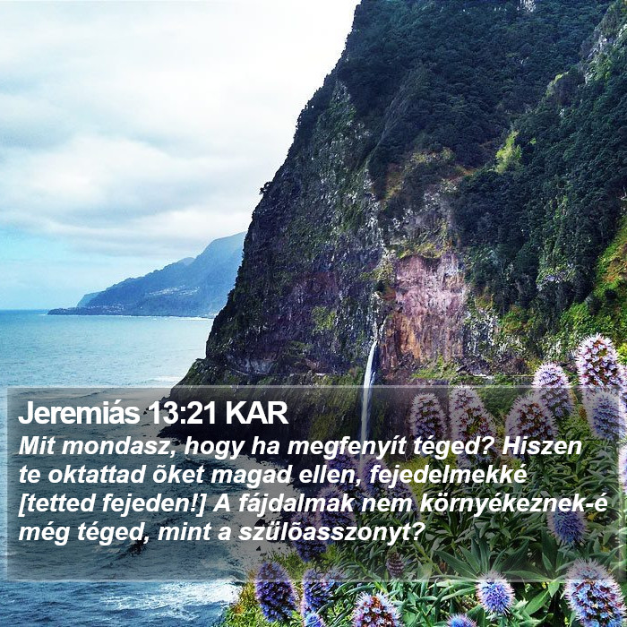 Jeremiás 13:21 KAR Bible Study