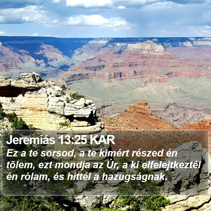 Jeremiás 13:25 KAR Bible Study