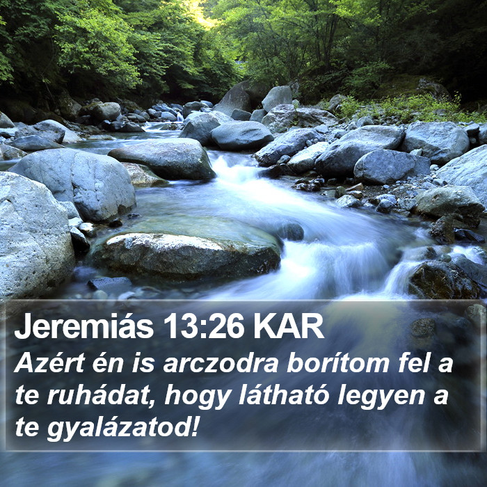 Jeremiás 13:26 KAR Bible Study