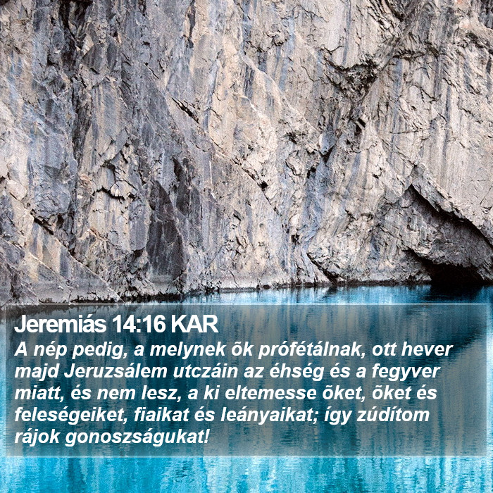 Jeremiás 14:16 KAR Bible Study