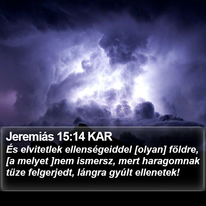 Jeremiás 15:14 KAR Bible Study