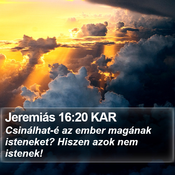 Jeremiás 16:20 KAR Bible Study