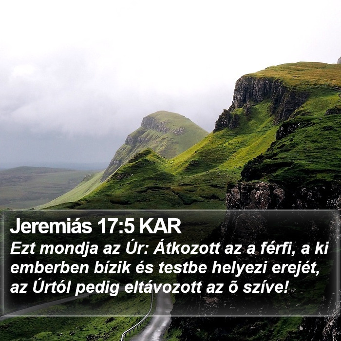 Jeremiás 17:5 KAR Bible Study