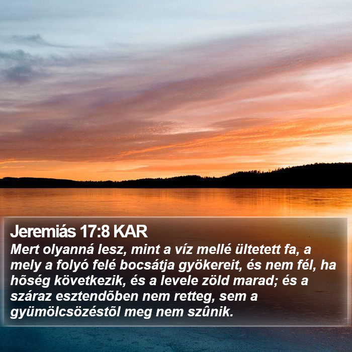 Jeremiás 17:8 KAR Bible Study