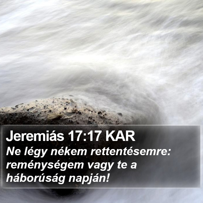 Jeremiás 17:17 KAR Bible Study