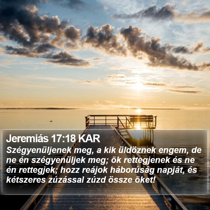 Jeremiás 17:18 KAR Bible Study