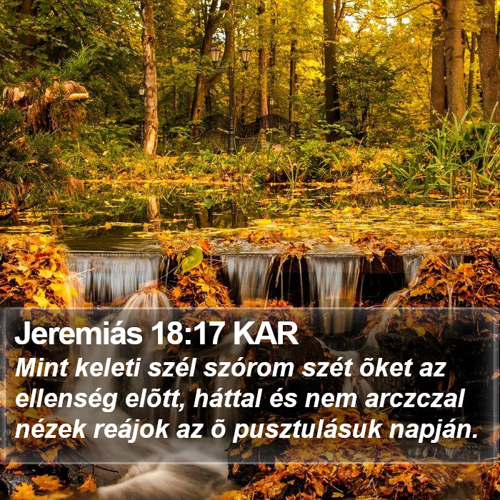 Jeremiás 18:17 KAR Bible Study