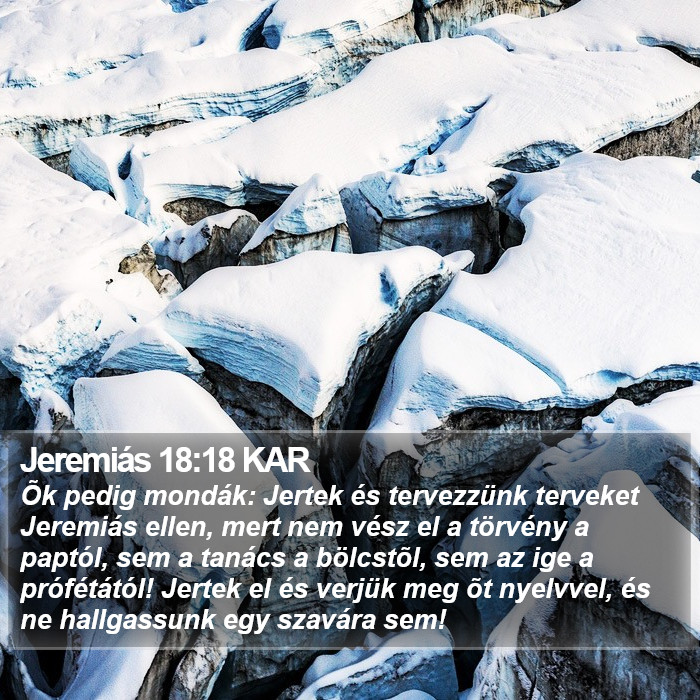 Jeremiás 18:18 KAR Bible Study