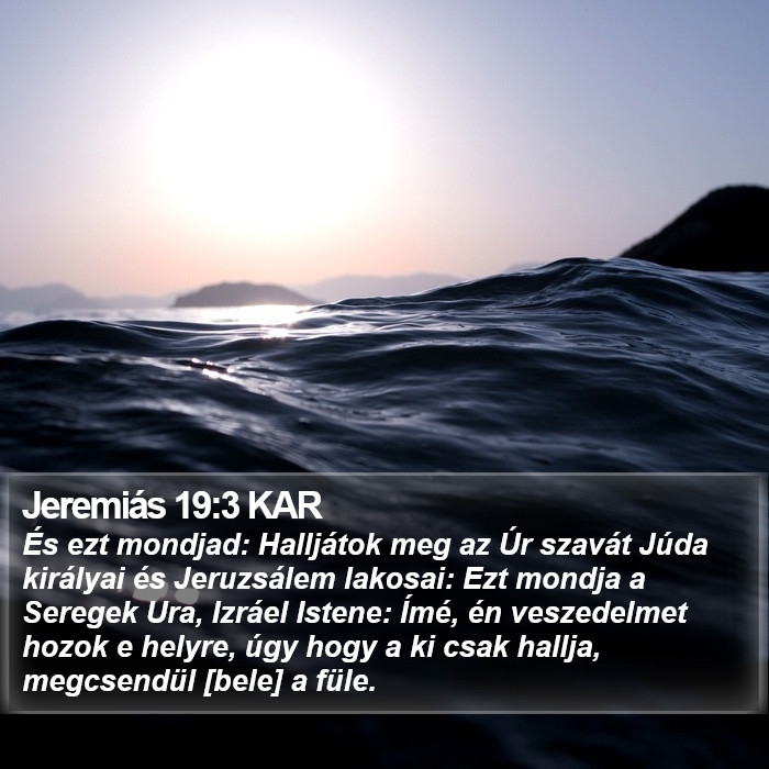 Jeremiás 19:3 KAR Bible Study