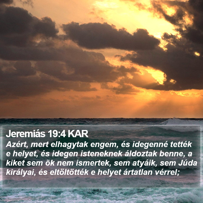 Jeremiás 19:4 KAR Bible Study