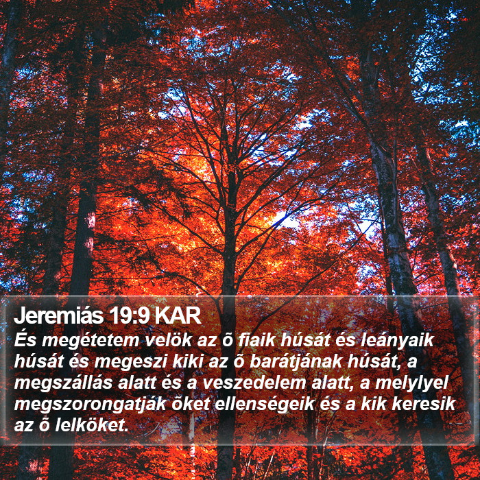 Jeremiás 19:9 KAR Bible Study