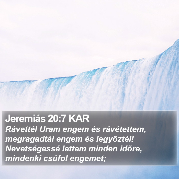 Jeremiás 20:7 KAR Bible Study