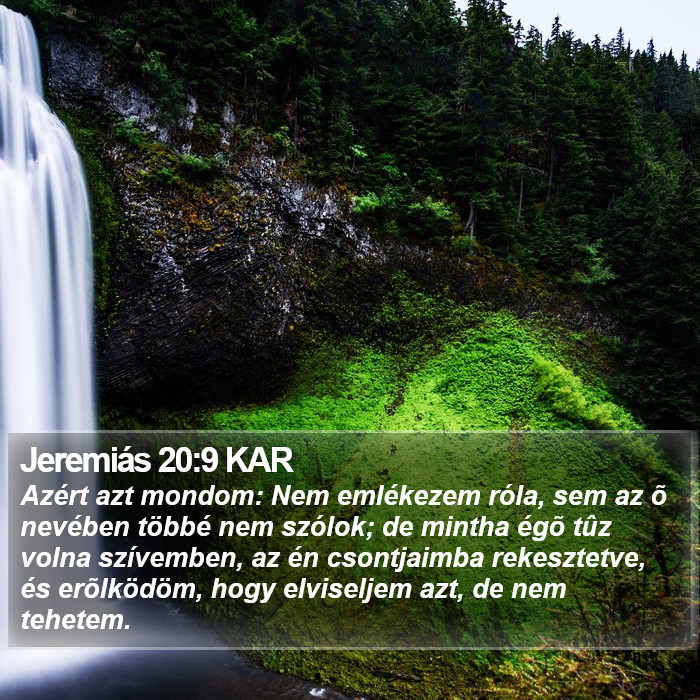 Jeremiás 20:9 KAR Bible Study