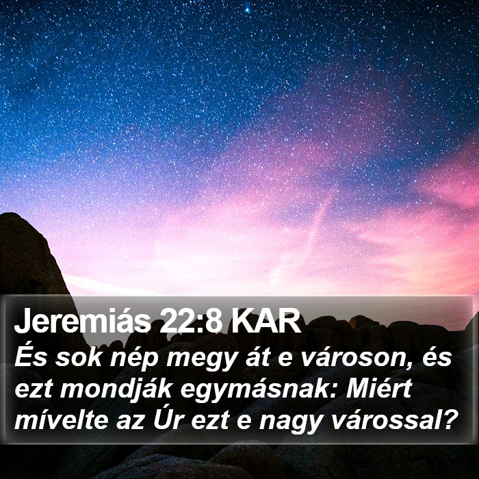 Jeremiás 22:8 KAR Bible Study