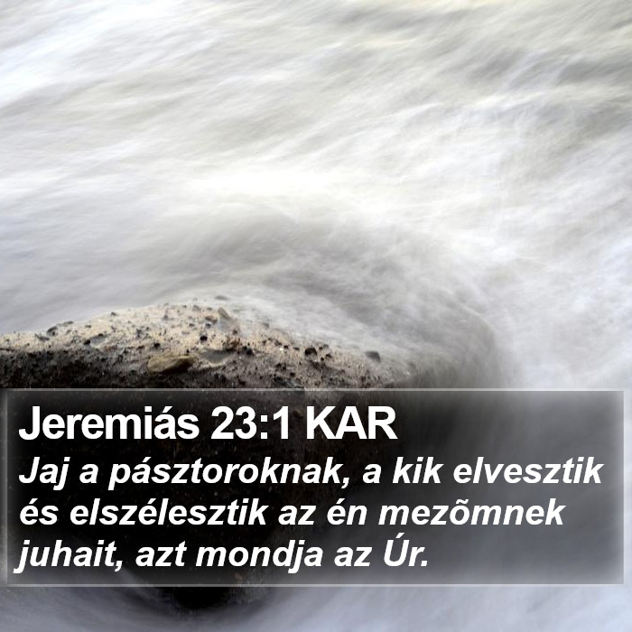 Jeremiás 23:1 KAR Bible Study