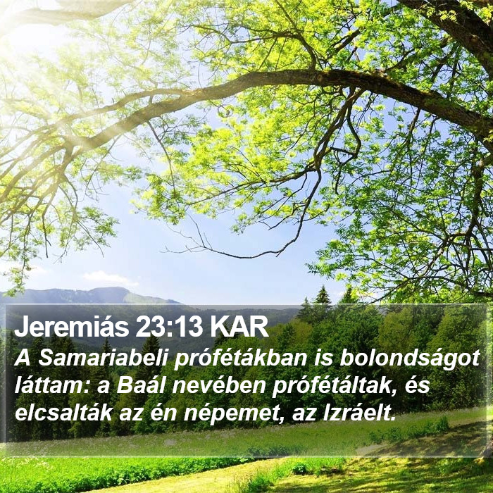 Jeremiás 23:13 KAR Bible Study