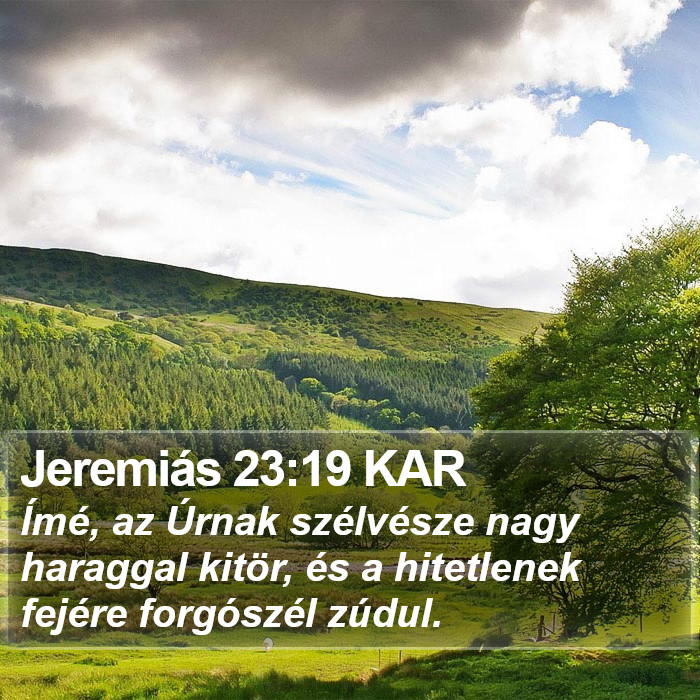 Jeremiás 23:19 KAR Bible Study