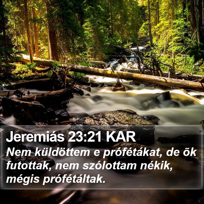 Jeremiás 23:21 KAR Bible Study