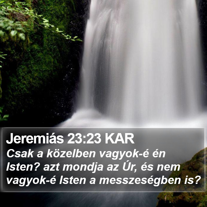 Jeremiás 23:23 KAR Bible Study