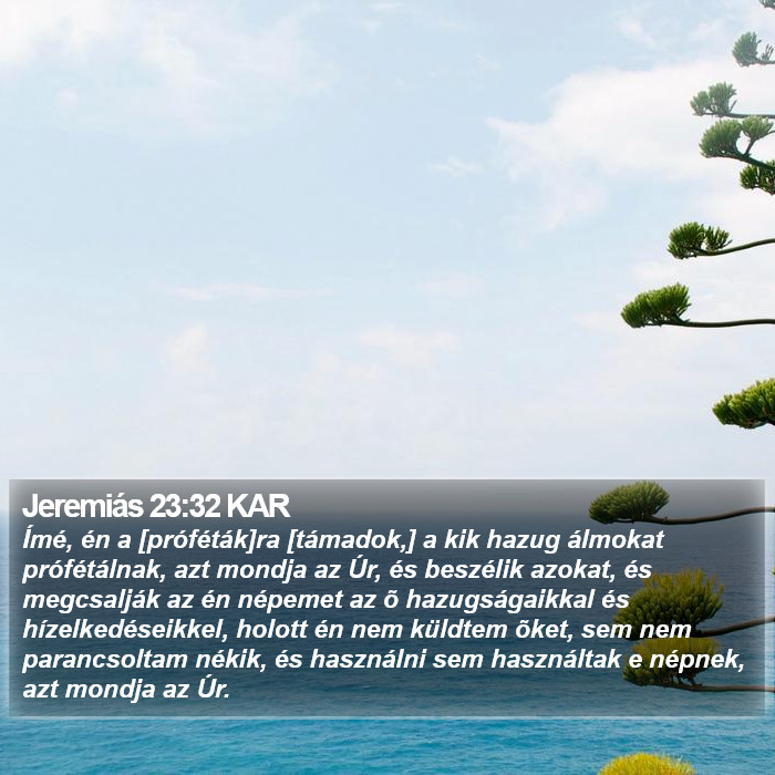 Jeremiás 23:32 KAR Bible Study