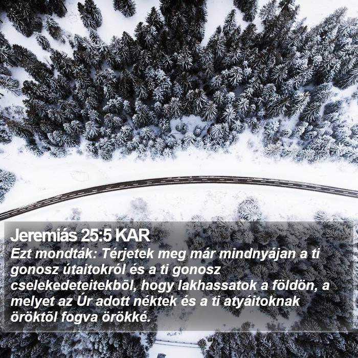 Jeremiás 25:5 KAR Bible Study