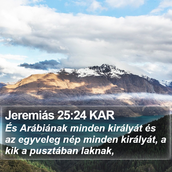 Jeremiás 25:24 KAR Bible Study