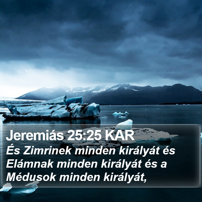 Jeremiás 25:25 KAR Bible Study