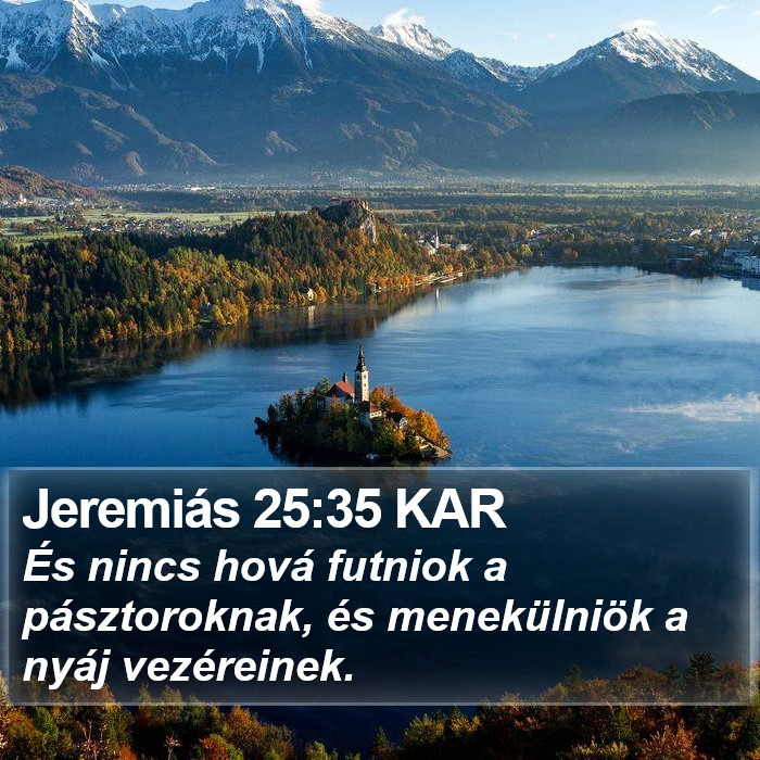 Jeremiás 25:35 KAR Bible Study