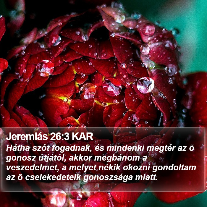 Jeremiás 26:3 KAR Bible Study