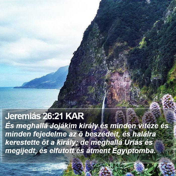 Jeremiás 26:21 KAR Bible Study