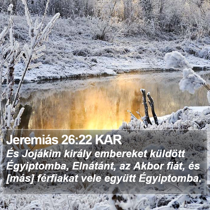 Jeremiás 26:22 KAR Bible Study