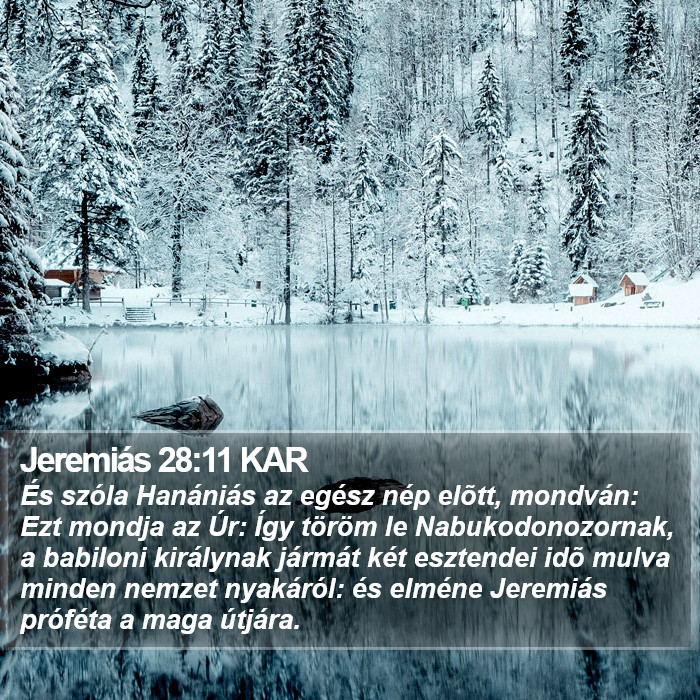 Jeremiás 28:11 KAR Bible Study