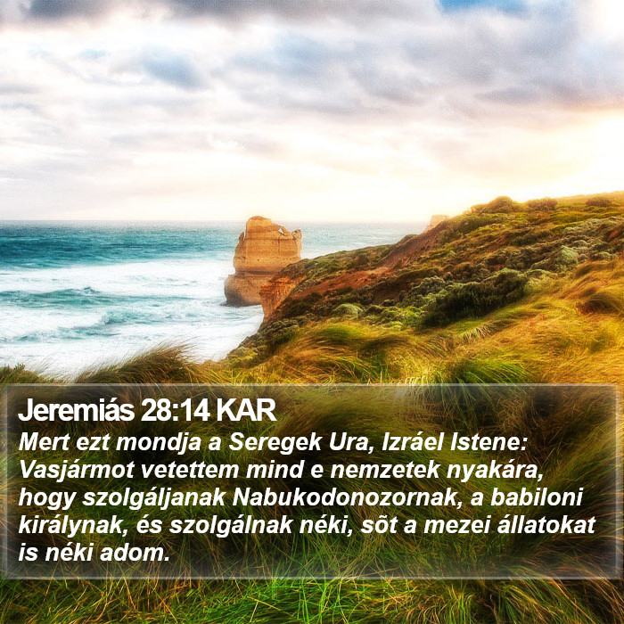 Jeremiás 28:14 KAR Bible Study