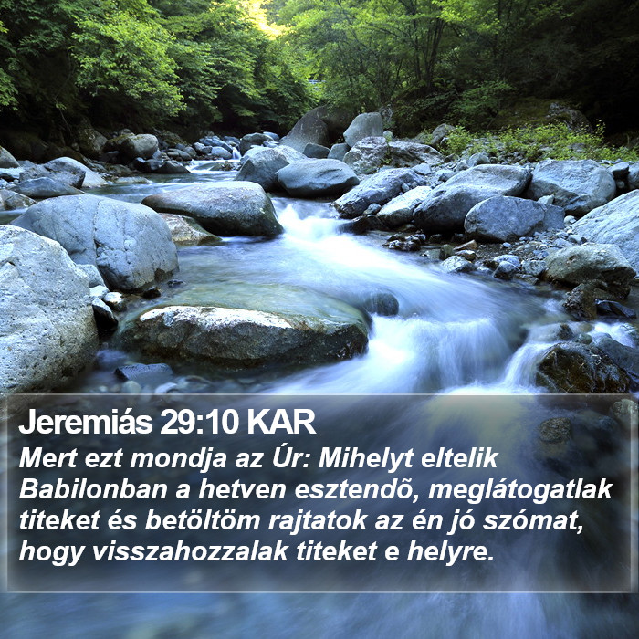 Jeremiás 29:10 KAR Bible Study