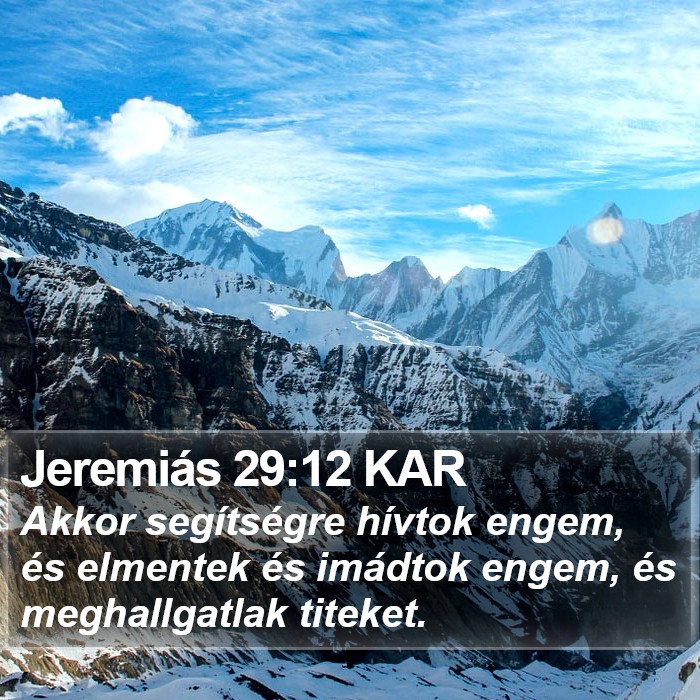 Jeremiás 29:12 KAR Bible Study