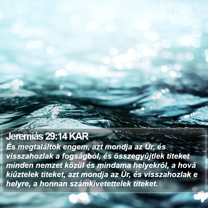 Jeremiás 29:14 KAR Bible Study