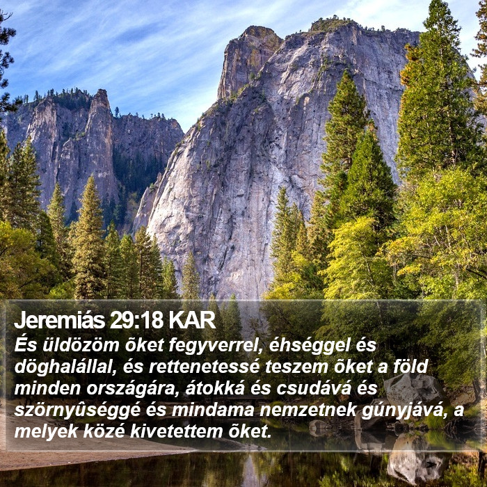 Jeremiás 29:18 KAR Bible Study