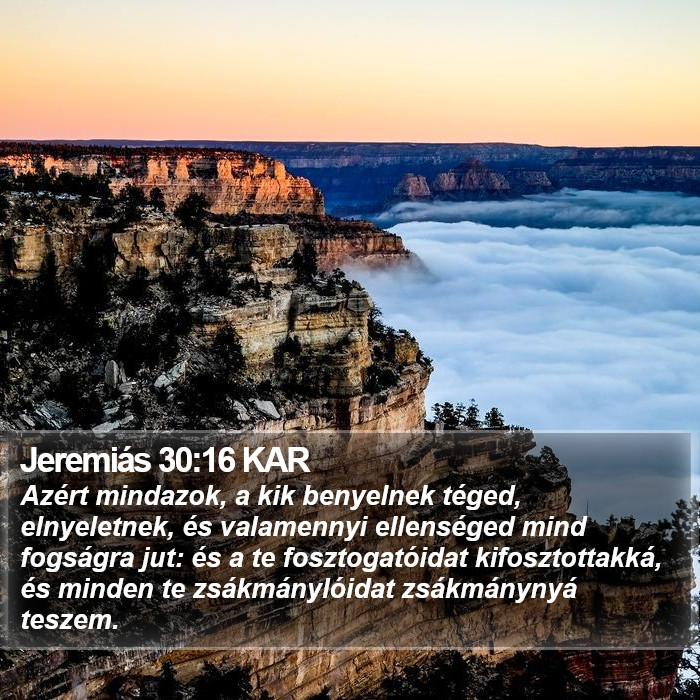 Jeremiás 30:16 KAR Bible Study