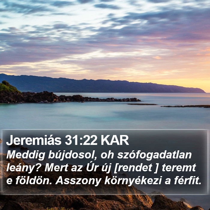 Jeremiás 31:22 KAR Bible Study