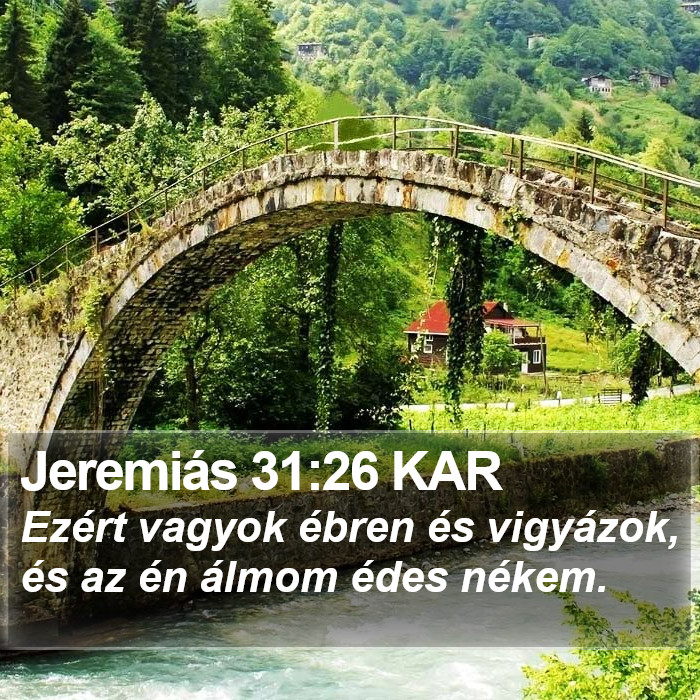 Jeremiás 31:26 KAR Bible Study