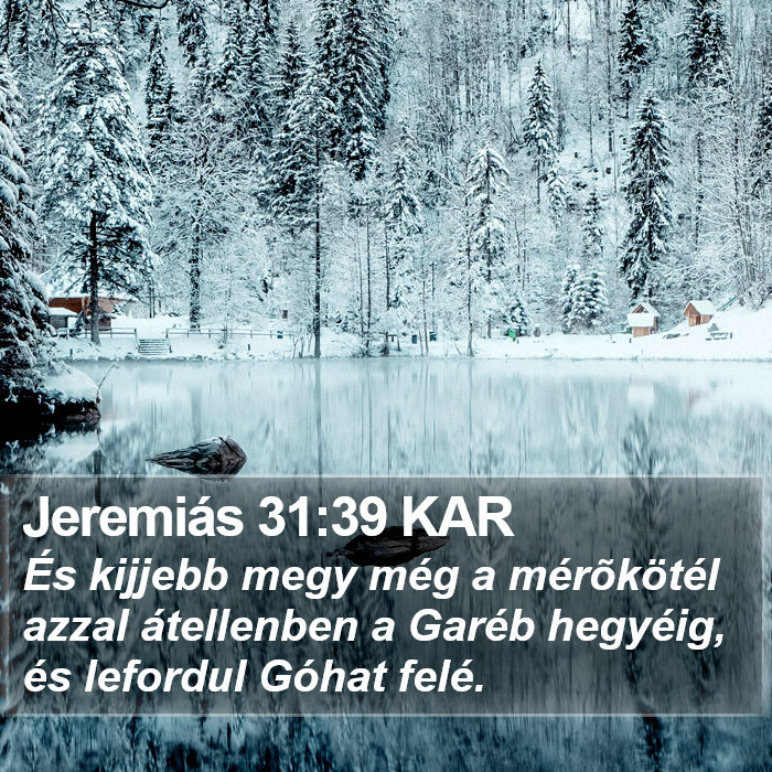 Jeremiás 31:39 KAR Bible Study