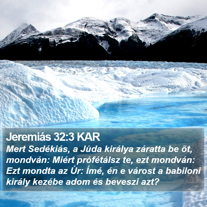 Jeremiás 32:3 KAR Bible Study