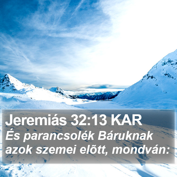 Jeremiás 32:13 KAR Bible Study