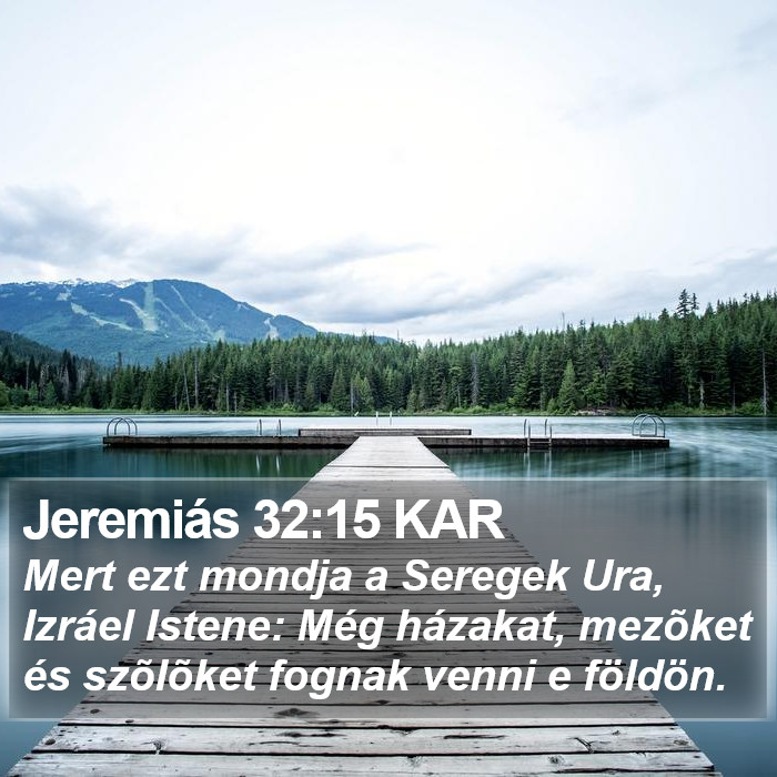 Jeremiás 32:15 KAR Bible Study