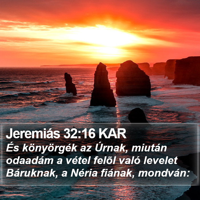 Jeremiás 32:16 KAR Bible Study