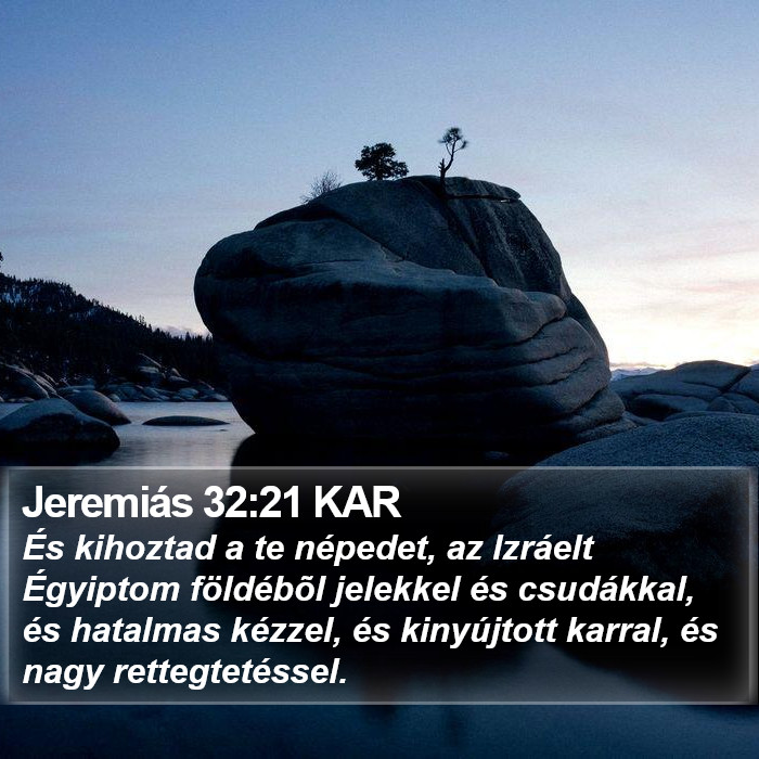 Jeremiás 32:21 KAR Bible Study