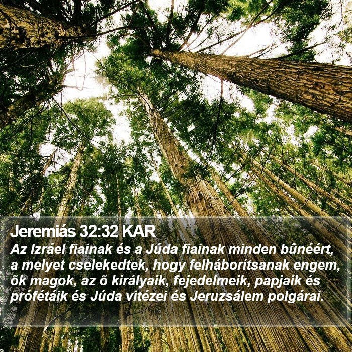 Jeremiás 32:32 KAR Bible Study